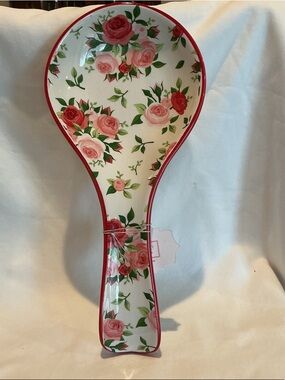 Red and Pink Roses Spoon Rest